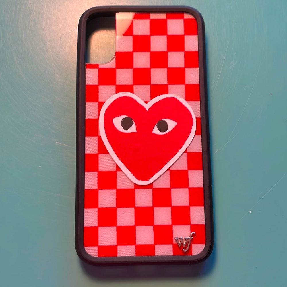 CHECKERED WILDFLOWER PHONE CASE X